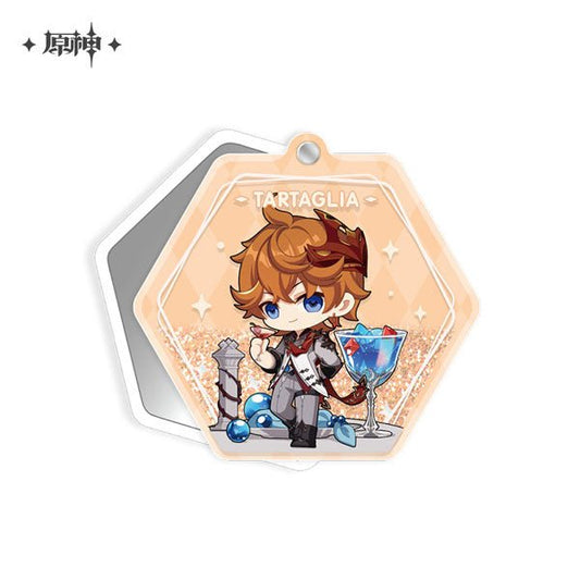 [Genshin Impact] Sweet Summer Series Liquid Glitter Hand Mirror Tartaglia - Otaku Collectives