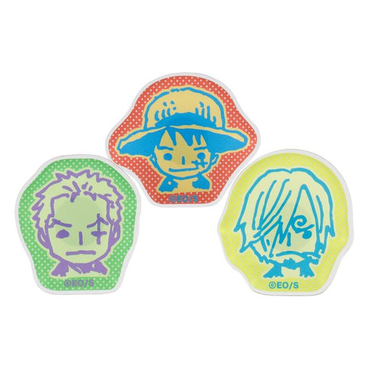 [One Piece] Acrylic Mini Badge Set Luffy & Zoro & Sanji - Otaku Collectives